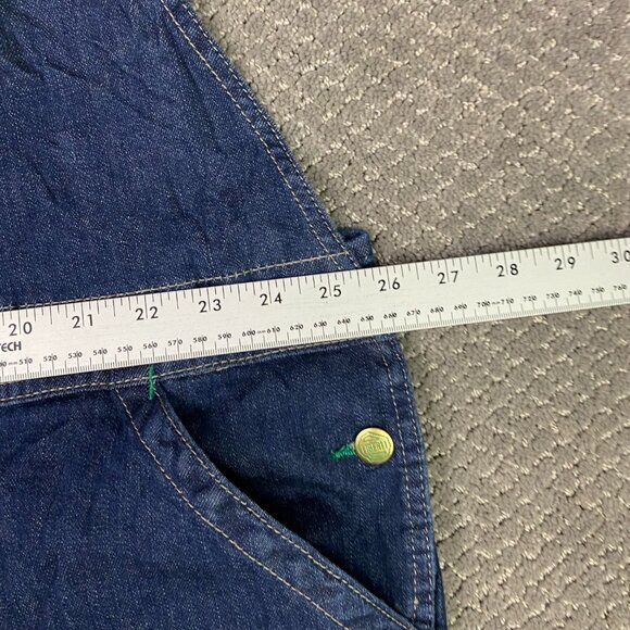 Liberty Denim Bib Overalls Men's 48 x 30 Blue Jean Dungarees Cotton - Picture 9 of 15